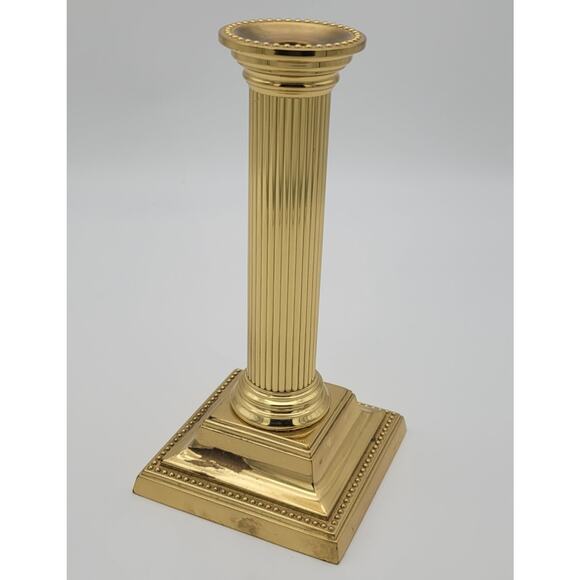 Vintage Smithsonian Institution Collection Baldwin Brass Candlestick 10" Tall - Picture 2 of 15